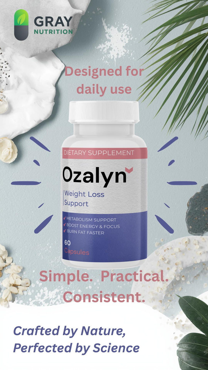Ozalyn- Advanced WeightLoss Support - Vegan - Weight Management Capsules - One Months Supply - 60 Capsules