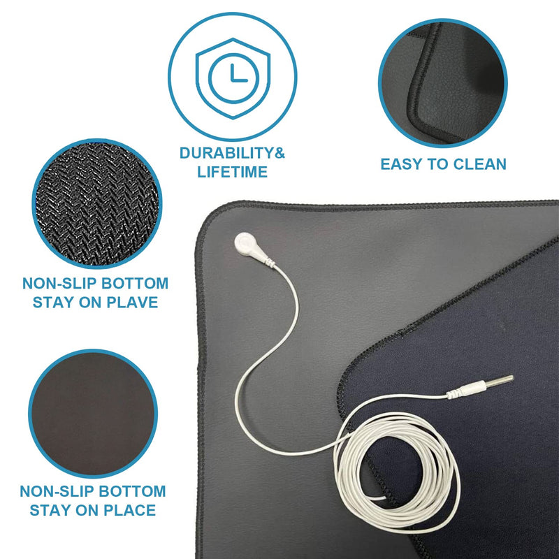 [Australia] - Grounding Mat for Improving Sleep, Grounding Pad for Health, Grounding Bed Mat with Grounding Cord for Better Working (35.5 * 23.6inch) 35.5 * 23.6 Inch 