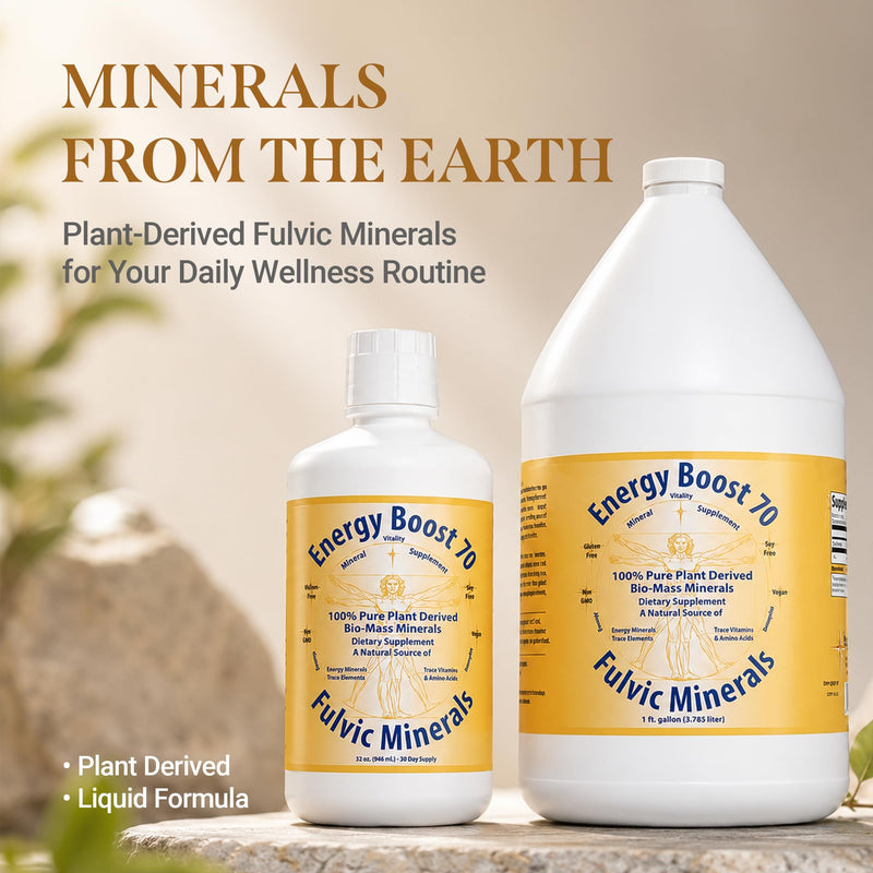 Fulvic Minerals Trace Elements Vitamins and Amino Acids Morningstar Minerals (1 Gallon)