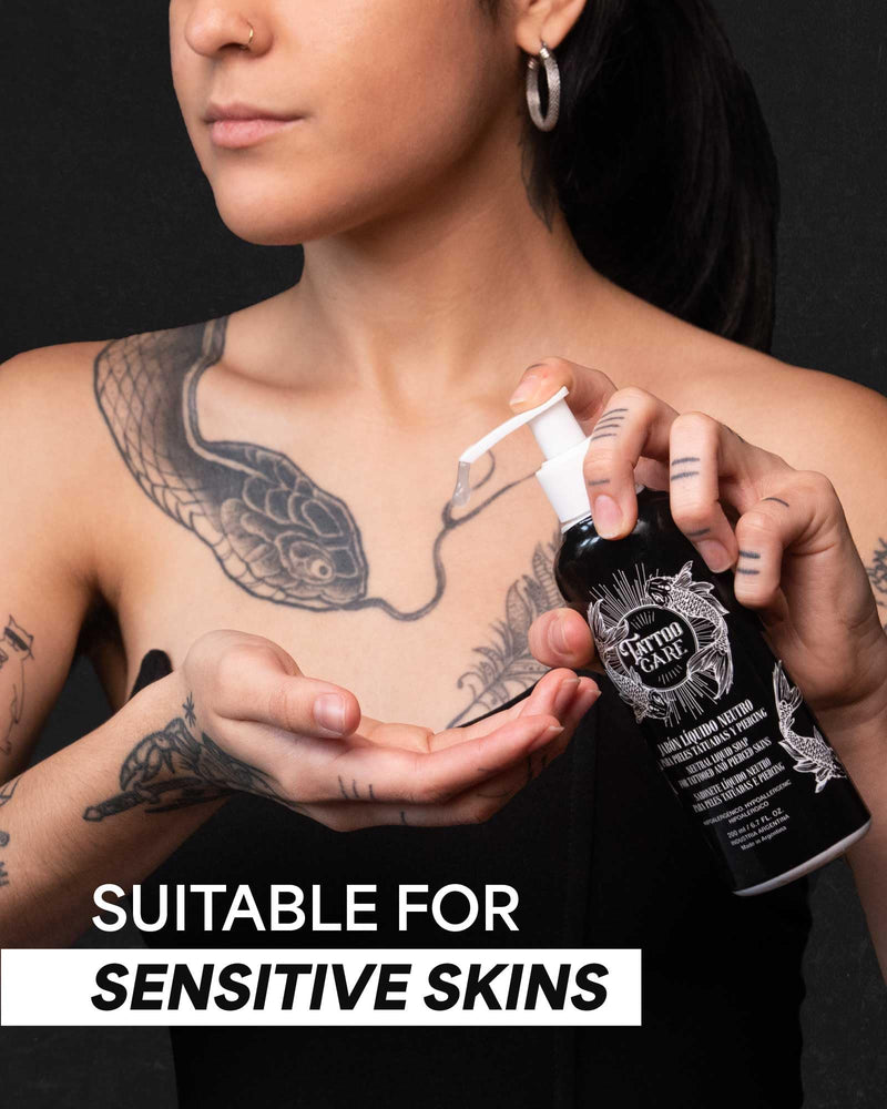 [Australia] - Tattoo Care Tattoo Aftercare Kit - Cream and Soap for Healing, Protecting and Brightening New and Old Tattoos - Cruelty-Free (KIT 6.7 fl OZ each) 
