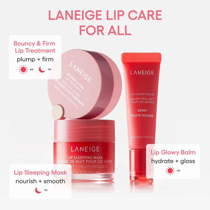 [Australia] - LANEIGE Bouncy & Firm Lip Treatment: Plumping & Firming Lip Care with Peony & Collagen Complex, Ceramide Capsules, & 5D Hyaluronic Acid for Hydration 