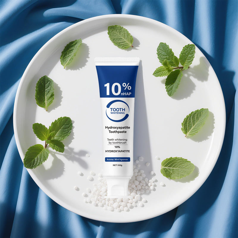 [Australia] - 10% Hydroxyapatite Toothpaste for Advanced Enamel Protection, Appropriate for Tooth Strengthening Sensitive Teeth, Gentle and Effective Formula, Fresh Mint Breath, Daily Use for Oral Care Health 