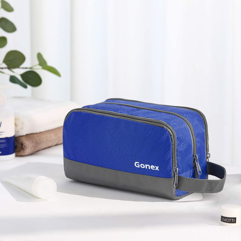 Gonex Travel Toiletry Bag Nylon, Shaving Bag Toiletry Organizer Compression Packing Cubes, 4pcs Expandable Storage Travel Luggage Bags Organizers