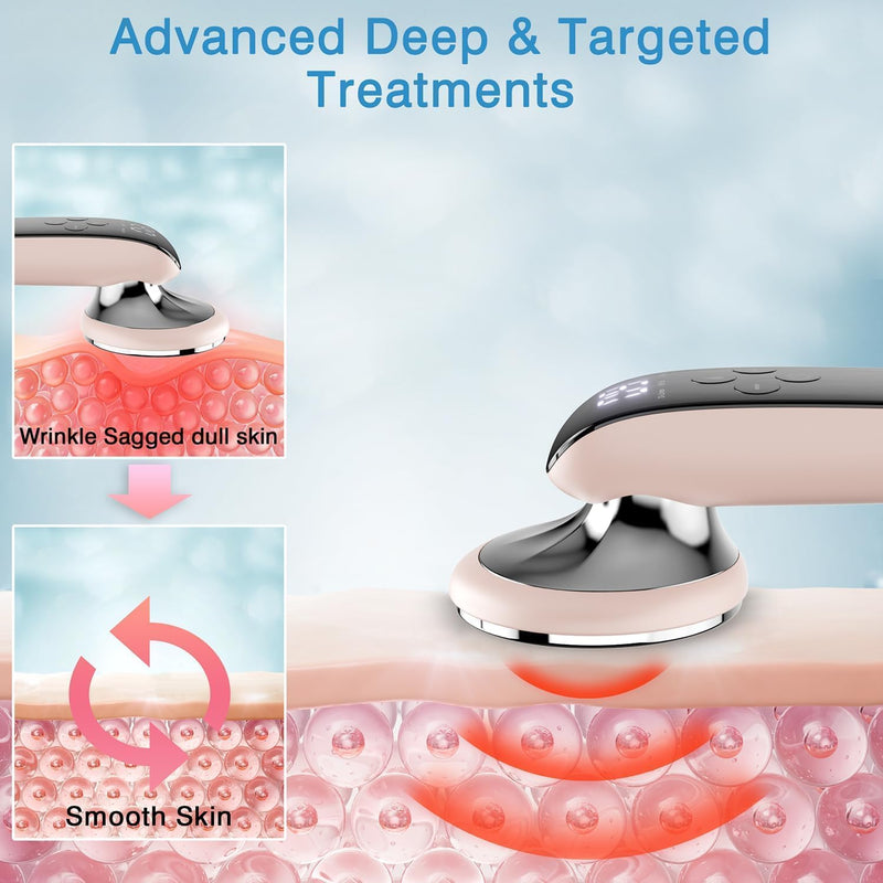 [Australia] - cotsoco Body Sculpting Machine, Cordless Cellulite Massager Tool for Belly, Waist, Neck, Leg, Butt, Arm-Gifts for Women Girls Mum, Pink 