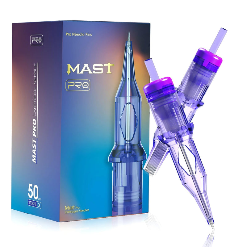 [Australia] - Mast Tattoo Pro Cartridges Needles with Membrane Mixed Sizes Box of 50 Pcs (RL+RS+RM+M1) RL+RS+RM+M1 