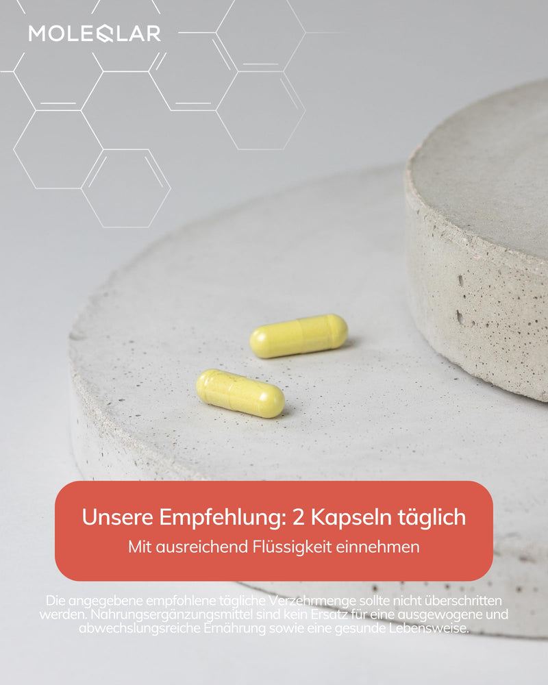 [Australia] - MoleQlar Fisetin 50mg capsules - 60 pieces - 100mg fisetin from wig bush extract per serving - bioflavonoid from natural source - vegan, GMO-free and certified in DE 