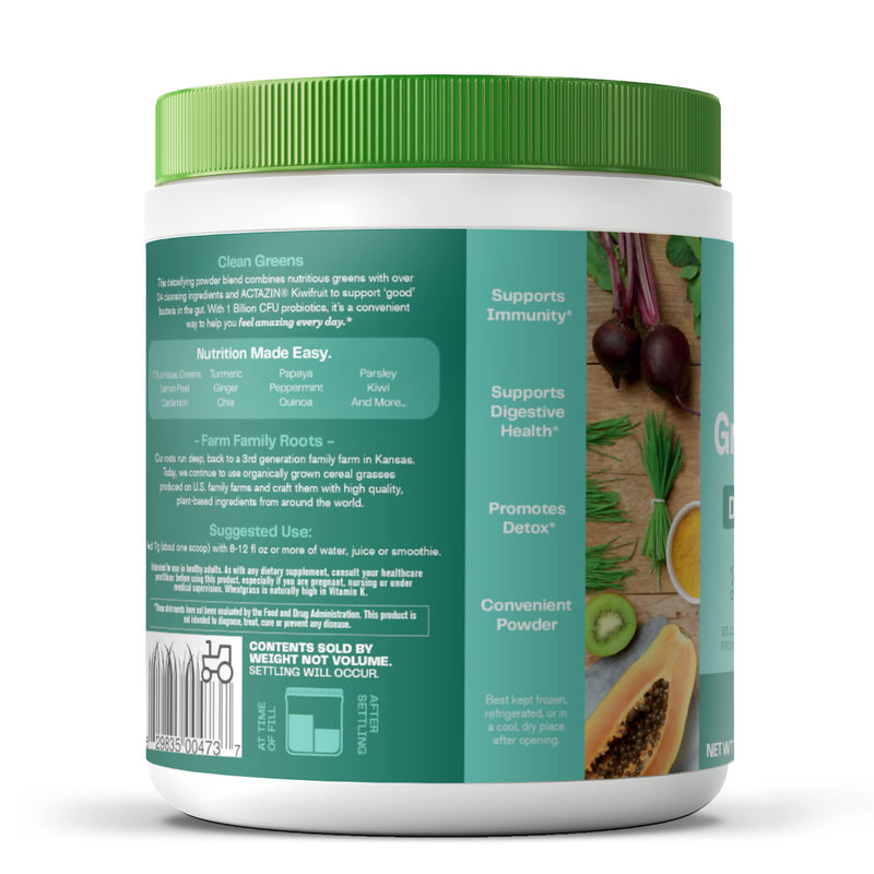 Amazing Grass Greens Blend Detox and Digest Clean Greens, 30 Servings Detox & Digest 7.4 Ounce (Pack of 1)