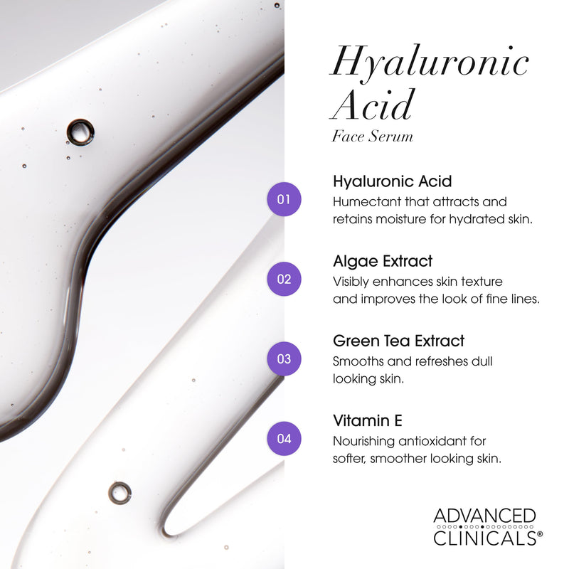 Advanced Clinicals 3 Pack Face Serum Essentials Set, Brightening Vitamin C, Firming Retinol, & Hydrating Hyaluronic Acid Serum Gift Box, Travel Size for Women, Anti Aging Skin Care Products