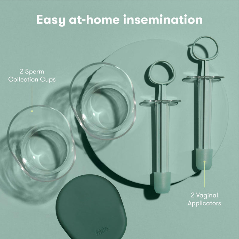 Frida Fertility At-Home Insemination Kit, Developed with Specialists for Conception Support, Easy DIY Insemination for Minimal Sperm Waste & Family Planning, 2 Applicators & 2 Collection Cups