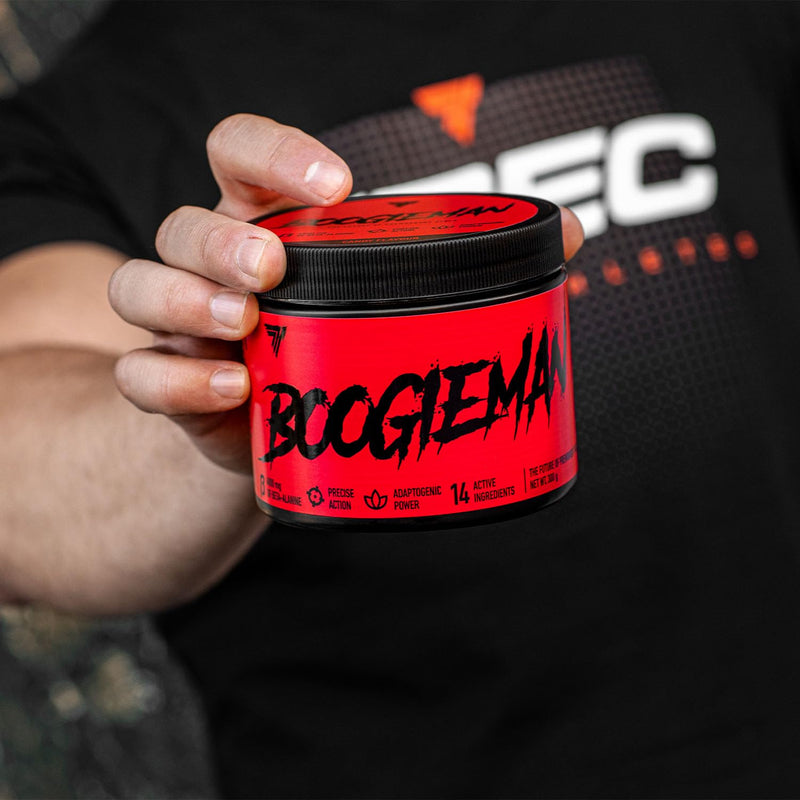 Trec Nutrition BOOGIEMAN Powder - Ultimate Pre-Workout Fuel for Explosive Energy, Muscle Pump, and Endurance Boost - Formulated with Arginine, Citrulline, Beta-Alanine (Candy) Candy