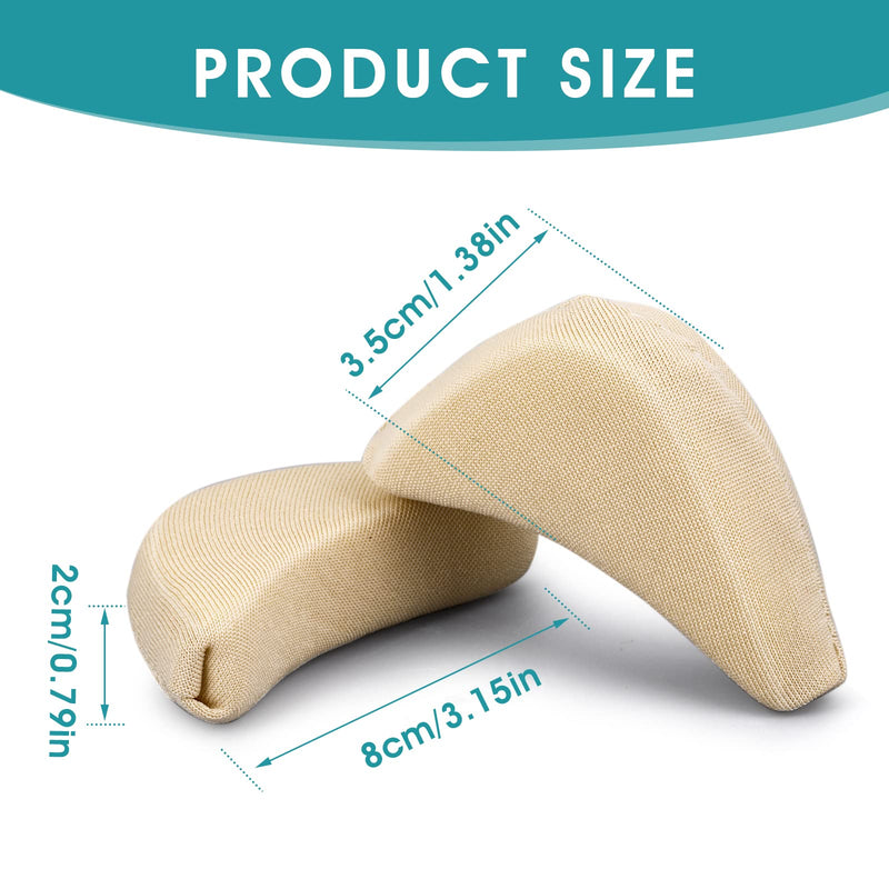 [Australia] - Sibba Toe Filler Inserts Unisex Breathable Soft Large Toe Post Forefoot Pad Shoe Filler for High Heel Foot Pain Relief for Women and Girls (Skin Color and Black) 