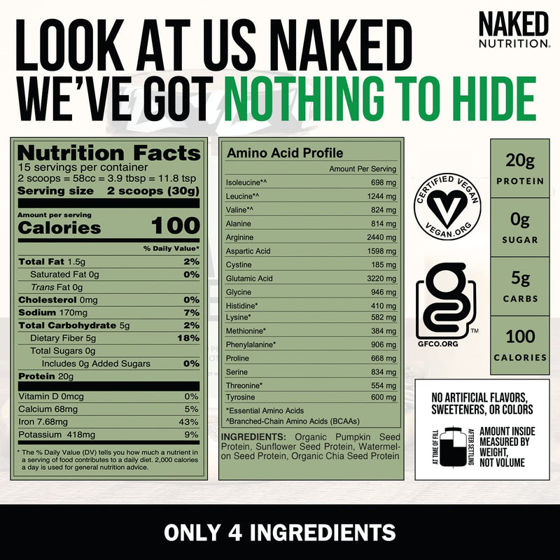 [Australia] - NAKED Vegan Protein Bundle Seed and 1LB Rice 