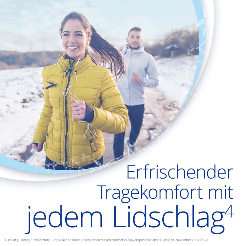 [Australia] - Focus Dailies All Day Comfort daily lenses soft, 90 pieces / BC 8.6 mm / DIA 13.8 / -5.00 diopters -5.0 diopters 8.6 millimeters 13.8 millimeters 