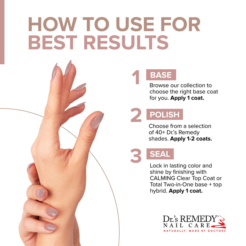 Dr’s Remedy Enriched Nail Polish: Non Toxic, All Natural, and Organic - Doctor Formulated: Strengthens, Restores, Heals, and Protects '24-Free' - RESILIENT Rose 0.5 Fl Oz (Pack of 1)