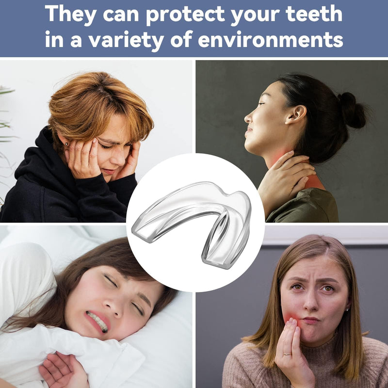 [Australia] - Kids Mouthguard for Teeth Grinding, Pack of 8 Moldable Kids Mouth Guards for Clenching Teeth, Sport Athletic, Whitening Tray 