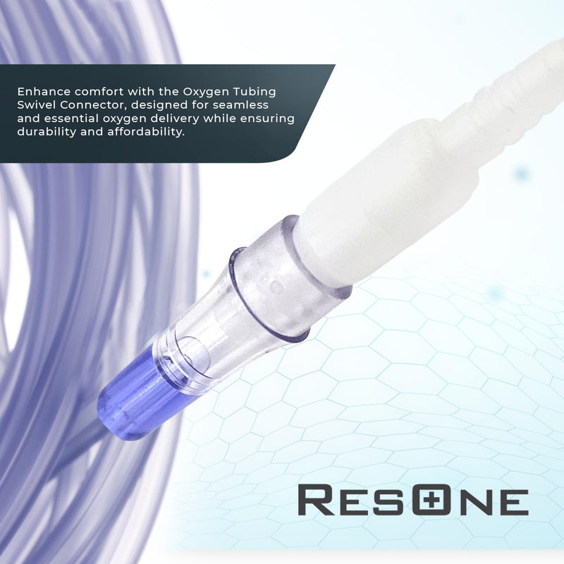 [Australia] - Oxygen Tubing Swivel Connectors 5-Pack - Cannula, Hose, Tube Connectors - Oxygen Line Splitter, Concentrator Supplies - 360-Degree Rotation - Medical, Home, Marine Use - Standard Size 5pk 