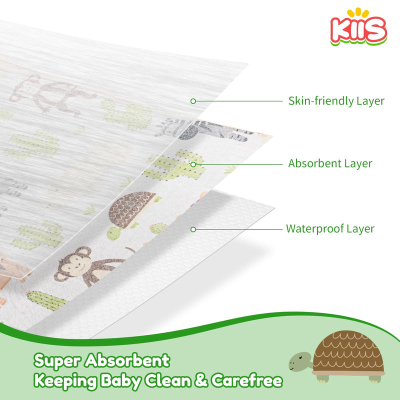[Australia] - KIIS Disposable Baby Bibs for Baby Boys and Girls - Individually Packaged - Hygienic, Soft and Leakproof (20 PCS / 60 PCS) Animal 