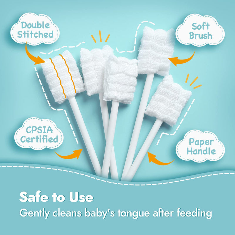 Papablic Baby Tongue Cleaner and Alcohol Test Strips for Breastmilk