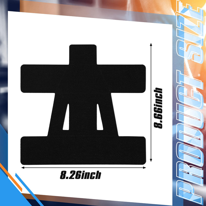 [Australia] - 20 Count Kinesiology Tape for Shoulder Pain Relief Pre Cut Sports Waterproof Breathable Enhance Elastic Kinesiology Athletic Tape for Shoulder Support and Muscle Baseball Sports(Black) Black 