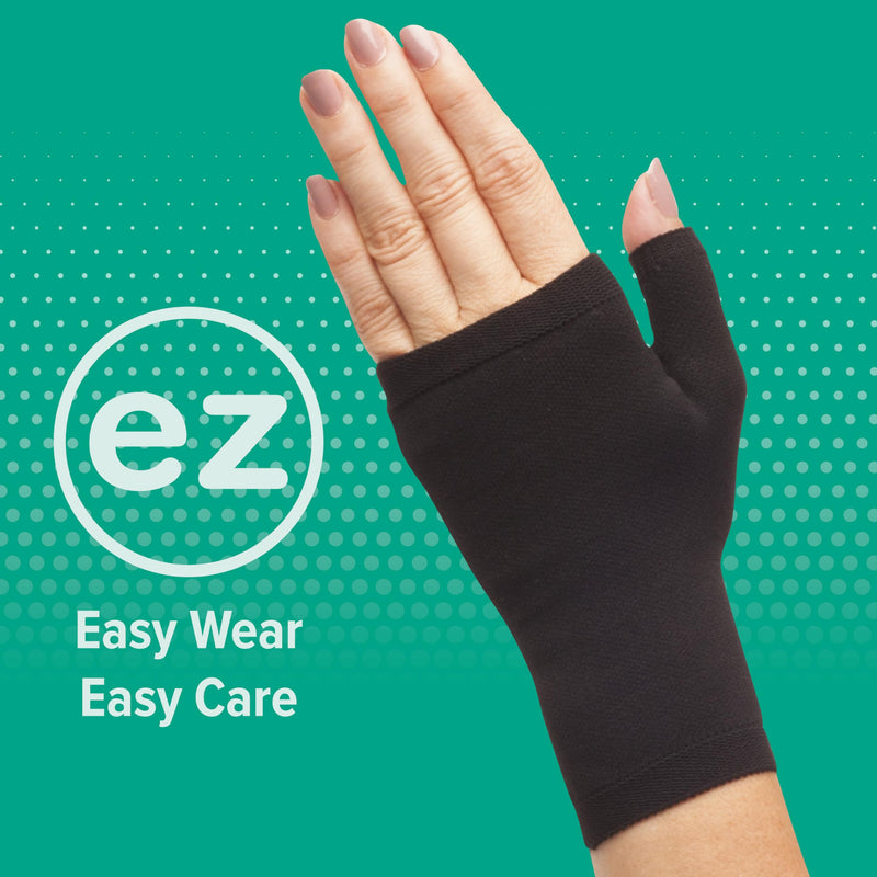 Juzo Basic 4411ad 20-30mmhg Knee-High Closed Toe Compression Stocking,Black,L Right