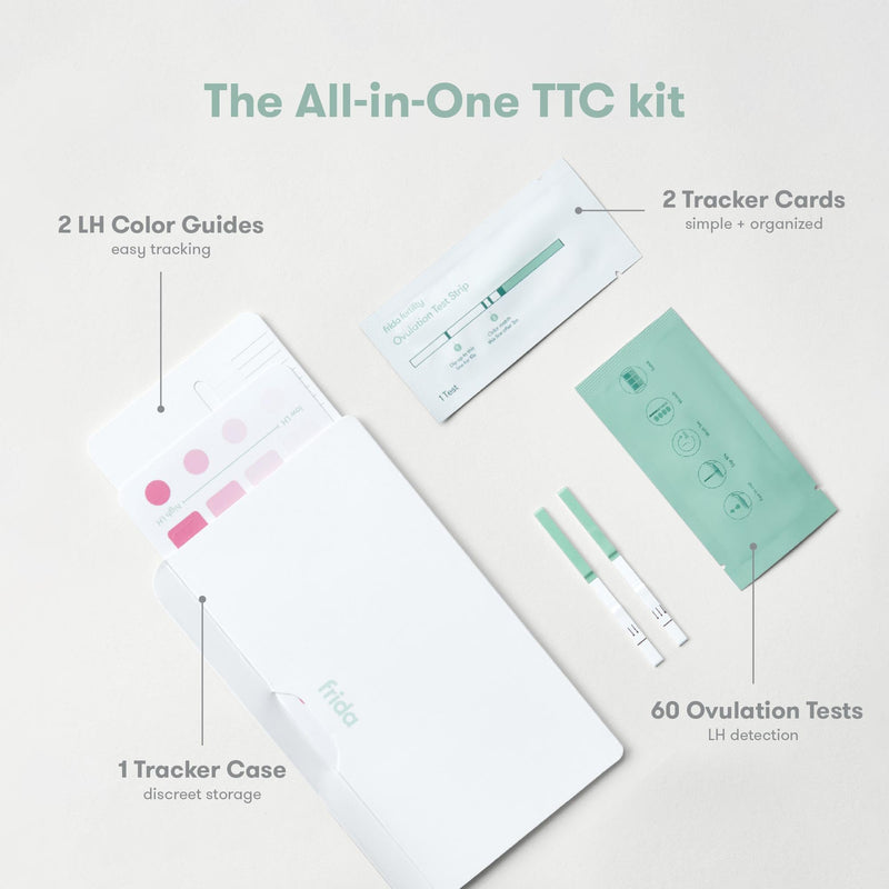 [Australia] - Frida Fertility at-Home Ovulation Test Kit, Easy-to-Use LH Test Strips for Ovulation Prediction Fertility Tracker, 99% Accuracy, Find 2 Most Fertile Days to Conceive, 60 Count 