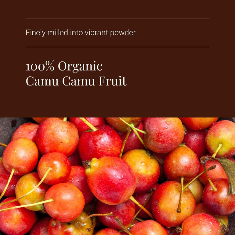 KIKI Health Premium 100% Raw Organic Camu Camu Powder | Sustainably Sourced Superfood | 344% Vitamin C in 1 TSP | Boost Collagen, Gluten-Free & Vegan | Certified Organic by Soil Association
