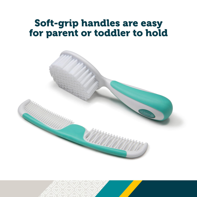 [Australia] - Safety 1st Easy Grip Brush and Comb, Colors May Vary 