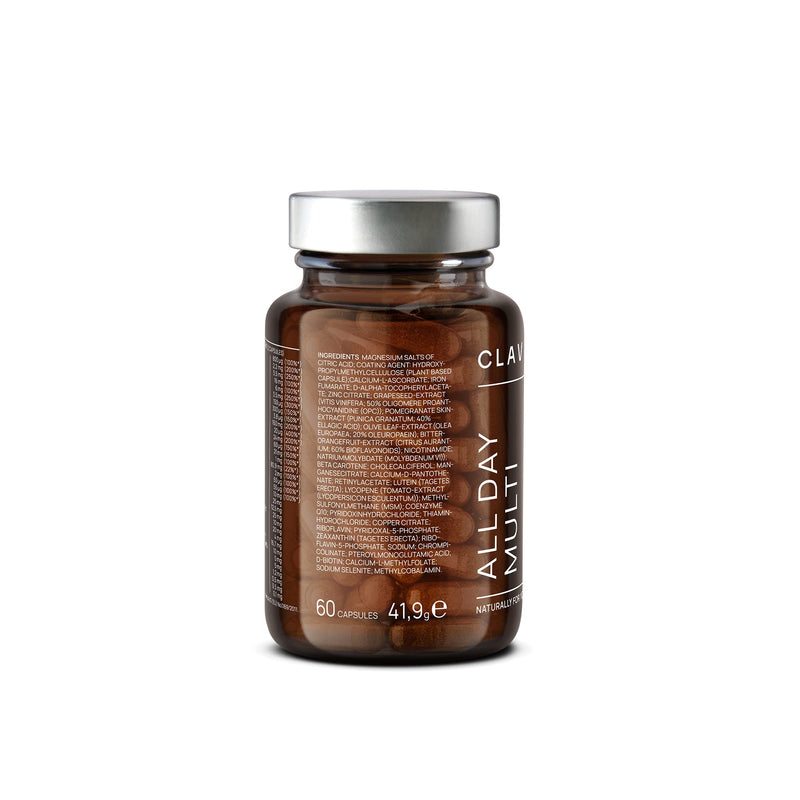 All Day Multi - A-Z Multivitamins and Minerals - 30 Valuable Vitamins, Minerals, Trace Elements & Plant Extracts - All in One Premium Multi Vitamin for Men and Women - Natural & Vegan