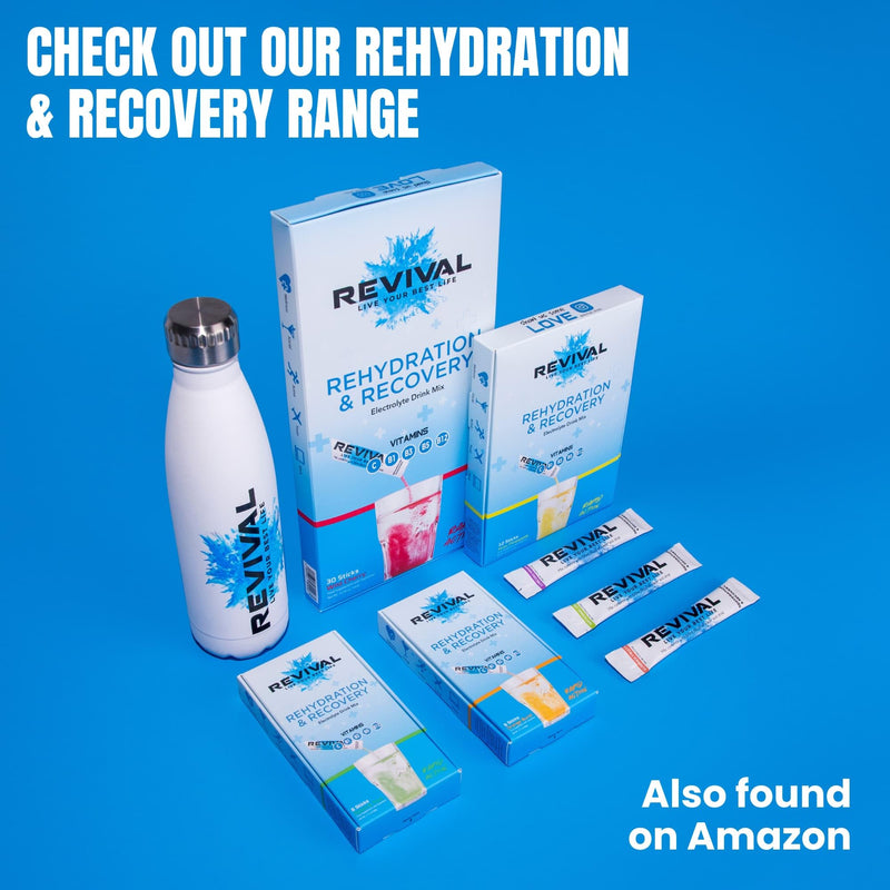 Revival Zero Rehydration Electrolytes Powder - Sugar Free Hydration Sachet Drink with Vitamins C, B1, B3, B5, B12-14 Pack Pineapple Twist 14 Servings (Pack of 1)