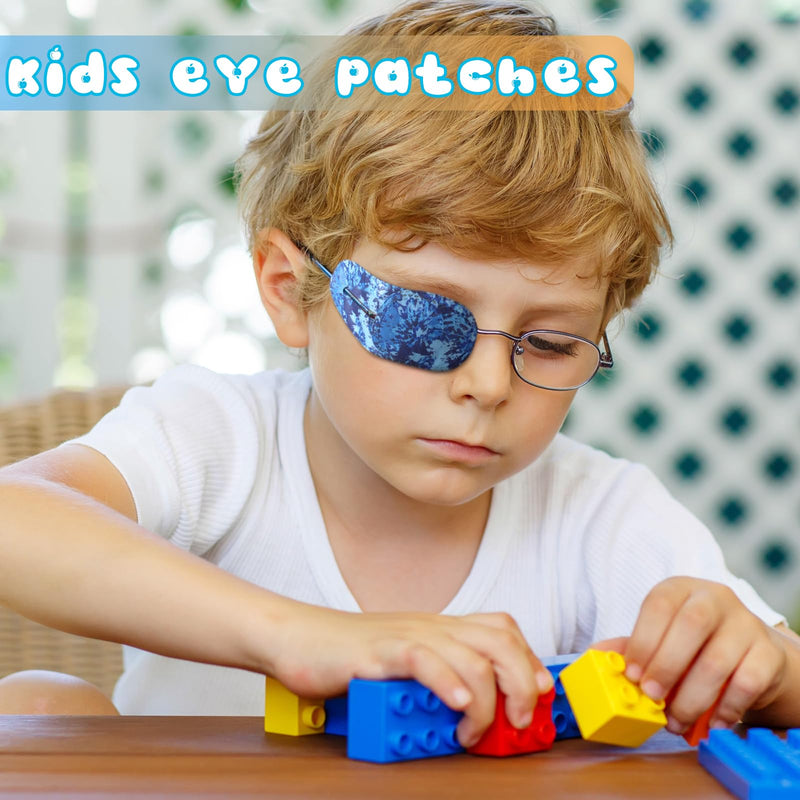 Panelee Adhesive Eye Patches for Kids with 10 Styles and Reward Poster, Latex Free Eye Pad Bulk Blocking Fun Cute Designs Cotton Adhesive Bandages for Toddler Lazy Eye(Cute)