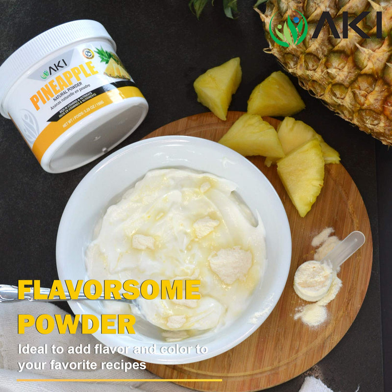 Pineapple Powder - Rich in Vitamin C, Raw & Rich in Nutrients - 5.29oz/150g