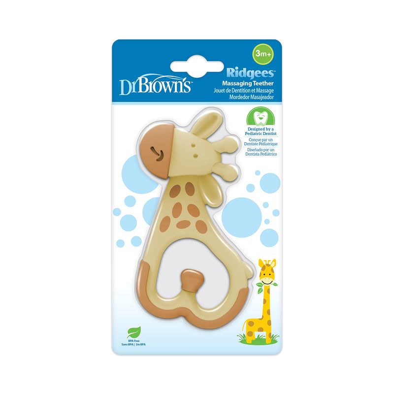 [Australia] - Dr. Brown's Ridgees Giraffe, Massaging Baby Teether, Designed by a Pediatric Dentist, BPA Free, 3m+ 