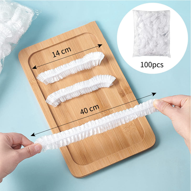 [Australia] - Homelove Plastic Bowl Cover Dish Cover Food Cover, 200pcs Reusable Elastic Stretch Fresh Keeping Covers, Kitchen Dining Cookware Canning Lids Food Fresh Keepping Bags, Universal Kitchen Plastic Wrap 