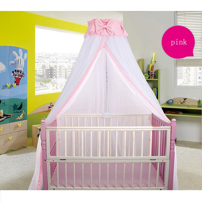 [Australia] - CdyBox Breathable Crib Netting Bed Curtains Canopy for Kids Mosquito Net Bedroom Decor (Pink, Mosquito net) Pink 