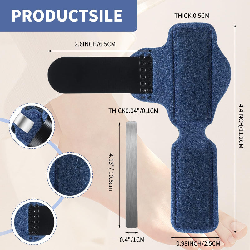 [Australia] - Hammer Toe Correction Pack of 3 Toe Splint Claw Toe Correction Toe Orthosis Claw Toe Toe Straightener Finger and Toe Fixation Support Straps for Alignment and Support of the Toes (Blue) 