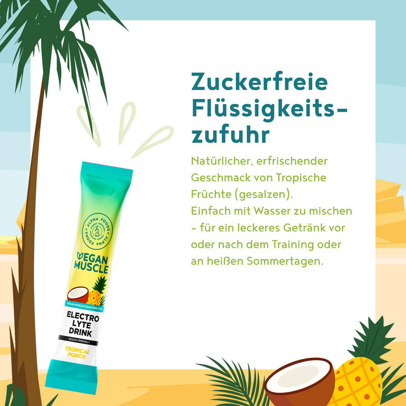 [Australia] - Electrolyte complex powder - sodium, magnesium, potassium - without sugar - support for sports hydration - fruit punch flavor - 30 servings of electrolytes fruit punch 