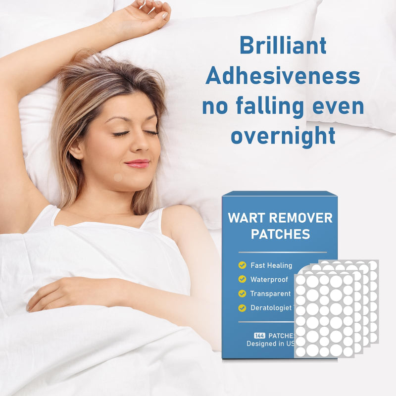 [Australia] - Wart Remover Patches, Quick and Effective Hydrocolloid Waterproof Skin Care Stickers for All Kinds of Skin -FM 144 patch 