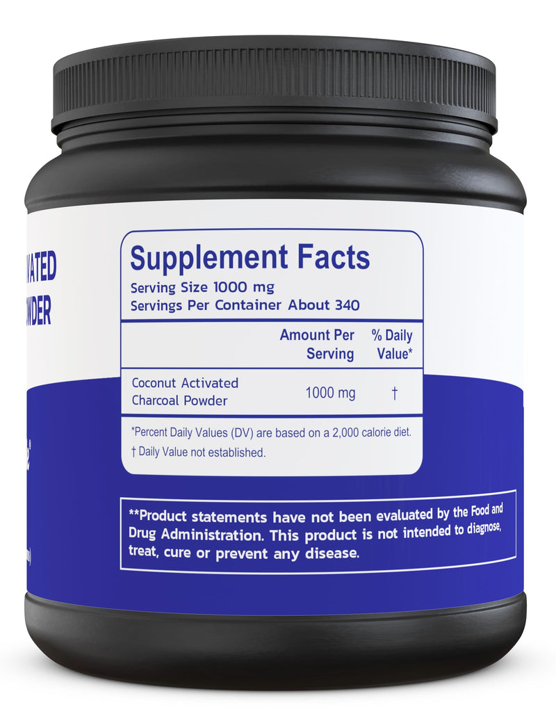 [Australia] - Zen Principle Coconut Activated Charcoal Powder. Whitens Teeth, Rejuvenates Skin and Hair, Supports Better Digestion. USA-Owned Producers, Free Scoop, 12 Oz 12 Ounce (Pack of 1) 