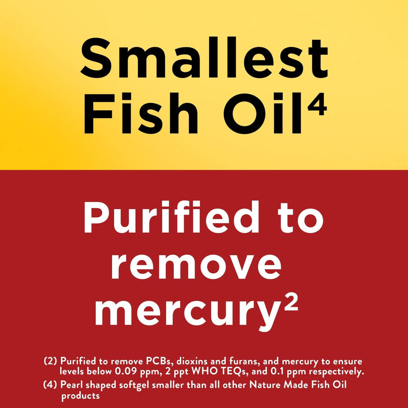 [Australia] - Nature Made Omega 3 Fish Oil Pearls 550 mg per serving, Small Size Fish Oil Supplements as Ethyl Esters, Omega 3 Supplement for Healthy Heart Support, 300 Softgels, 100 Day Supply 300 Count (Pack of 1) 