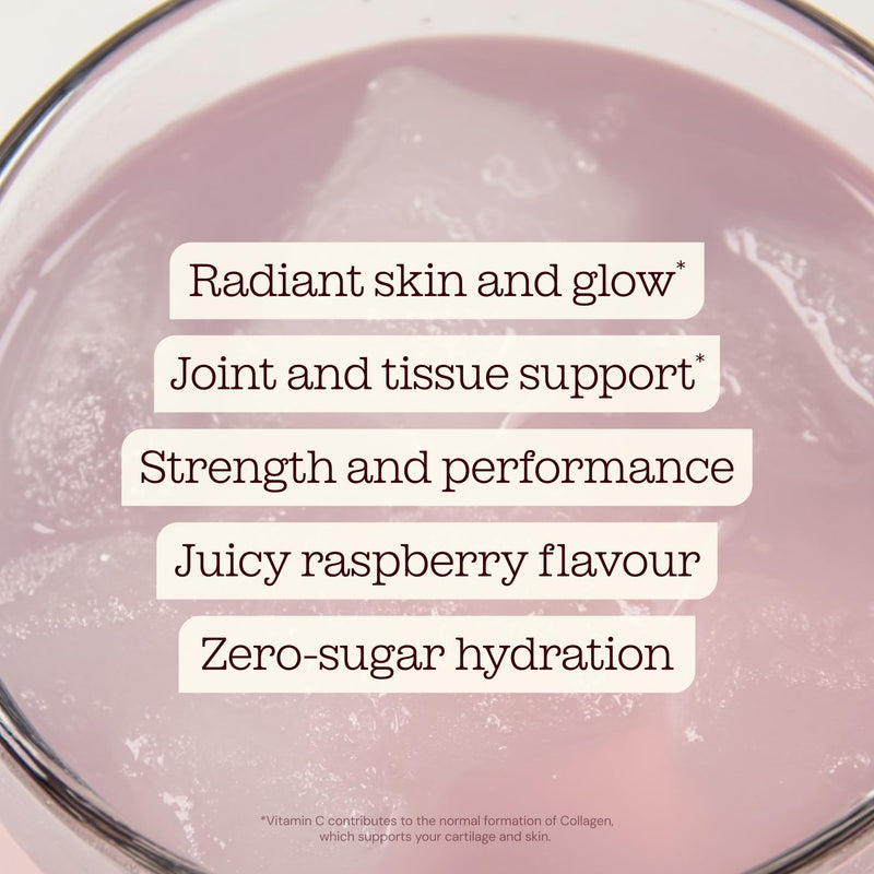CreaGlow™ Naticol Marine Collagen + Creatine Monohydrate + Electrolytes Powder | Glow & Strength All in 1 with Magnesium, Vitamin C, Biotin & Hyaluronic Acid | Raspberry Flavoured | Free Soul 360g
