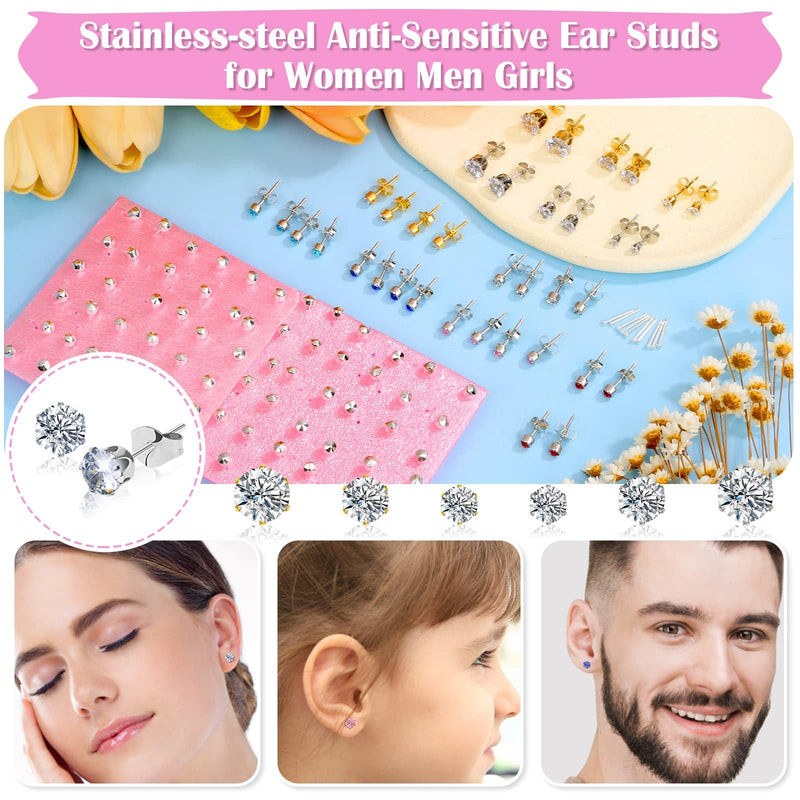 [Australia] - Ear Piercing Gun Kit, Reusable Ear Nose Piercing Gun Machine with Stainless Steel Piercing Earrings Studs, Crystal Earrings for At Home Salon Earlobe Cartilage Helix Tragus Piercing Tool Set Blue 
