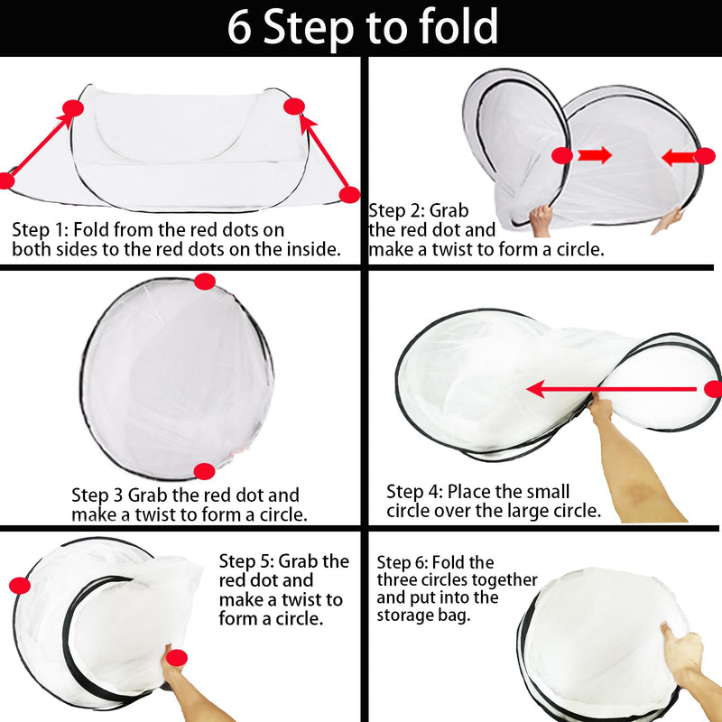 [Australia] - CMINGJ Large Pop Up Mosquito Tent, Portable Foldable Mosquito Net for Bed Camping Travel PatioÔºåMosquito Net for Adults Baby (78 * 31 * 22inch) (Black Fixed Size) Black Fixed Size 