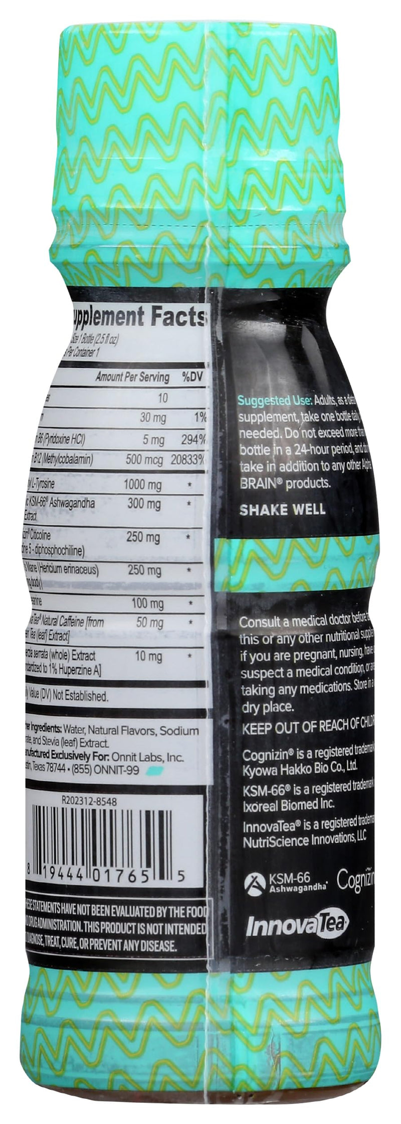 [Australia] - ONNIT LABS Alpha Brain Tropical Shot SGL, 2.5 FZ 