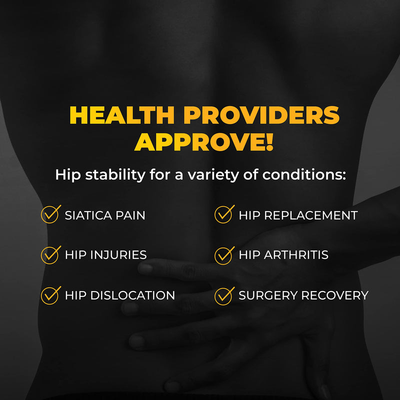 [Australia] - CopperJoint Hip Support Brace for Sciatica Pain Relief , Help Circulation - Hip Flexor Compression Wrap & Sciatic Nerve Brace for Comfort & Recovery - Hip Flexor Brace Black 