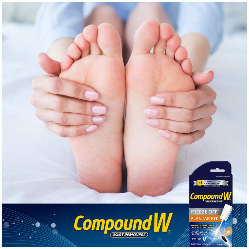 [Australia] - Compound W Freeze Off Plantar Wart Remover Kit, 8 Applications,1 Count (Pack of 1) 
