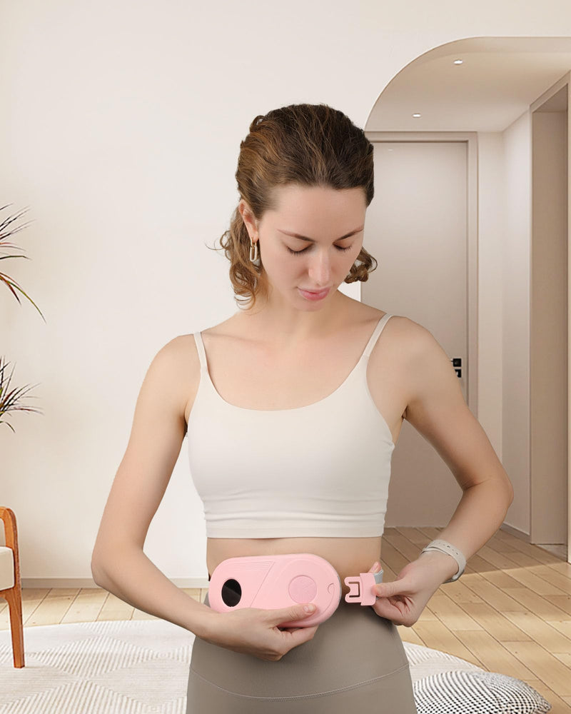 [Australia] - ALLJOY heat belt period, period heat belt, heating belt electric back, period heating pad wireless - 3 heat & 3 vibration modes, electric heating pad for period cramps for women, girls 