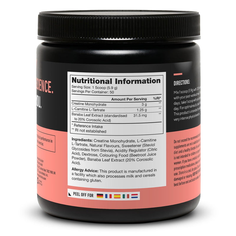 LEGION Recharge Post Workout Supplement - All Natural Muscle Builder & Recovery Drink with Micronized Creatine Monohydrate. Naturally Sweetened & Flavored, Safe & Healthy (Fruit Punch, 50 Servings) Fruit Punch