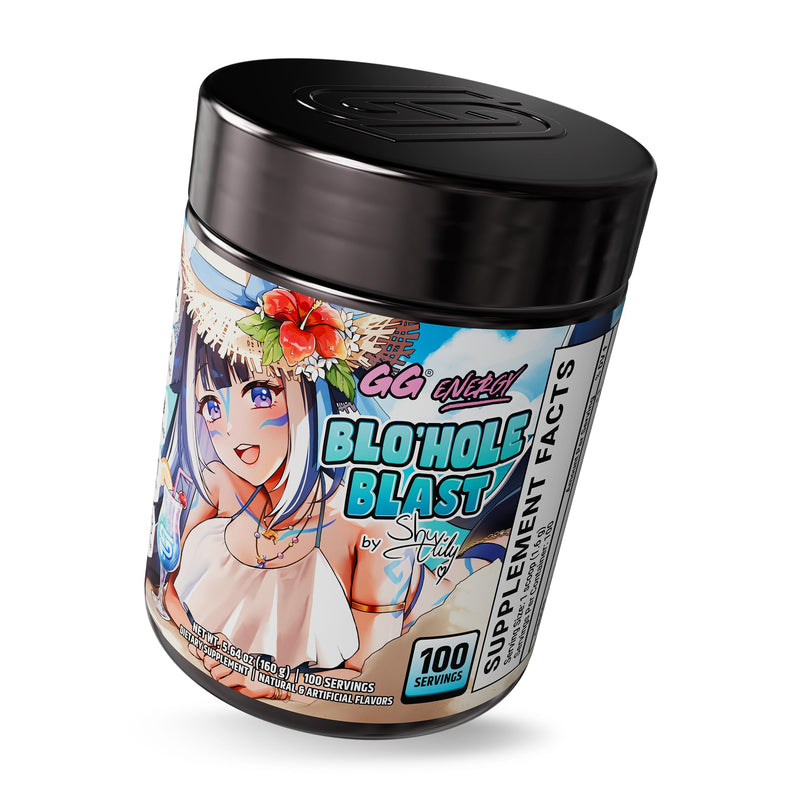 [Australia] - Gamer Supps GG¬Æ Energy - Blo'hole Blast by Shylily (100 Servings) - Keto Friendly Gaming Energy and Nootropic Blend, Sugar Free + Organic Caffeine + Vitamins + Immune Support, Powder Drink 