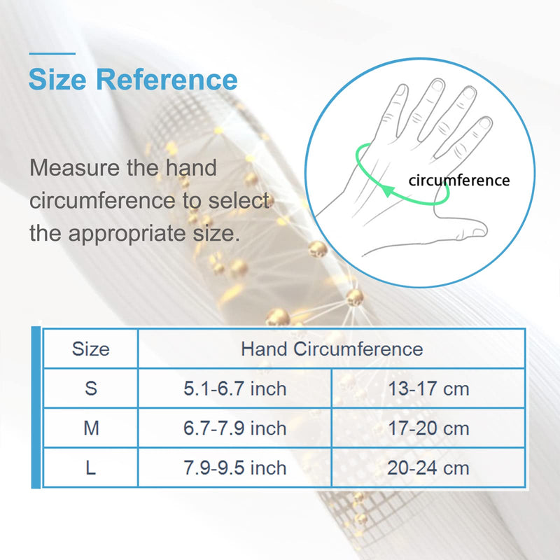 [Australia] - Donfri Copper Infused Compression Arthritis Gloves, Fingerless Carpal Tunnel Pain Relief Gloves For Men Women, Hand Support Wrist Brace For Rheumatoid, Tendonitis, Swelling, Crocheting, Typing (M) 1pair Medium 