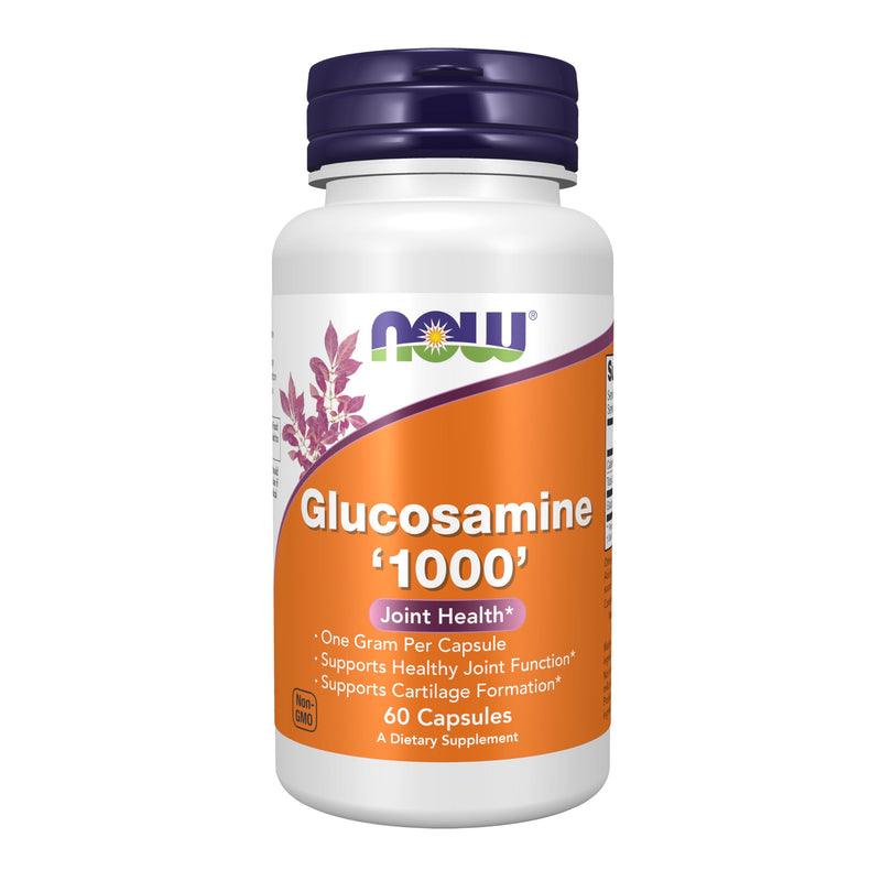 NOW Supplements, Glucosamine '1000', with UL Dietary Supplement Certification, 1 g Per Capsule, 60 Veg Capsules 60 Count (Pack of 1)